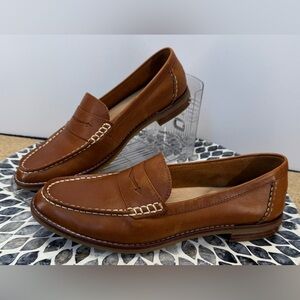 Sperry Seaport Brown Leather penny Loafers  women’s size 8.5
